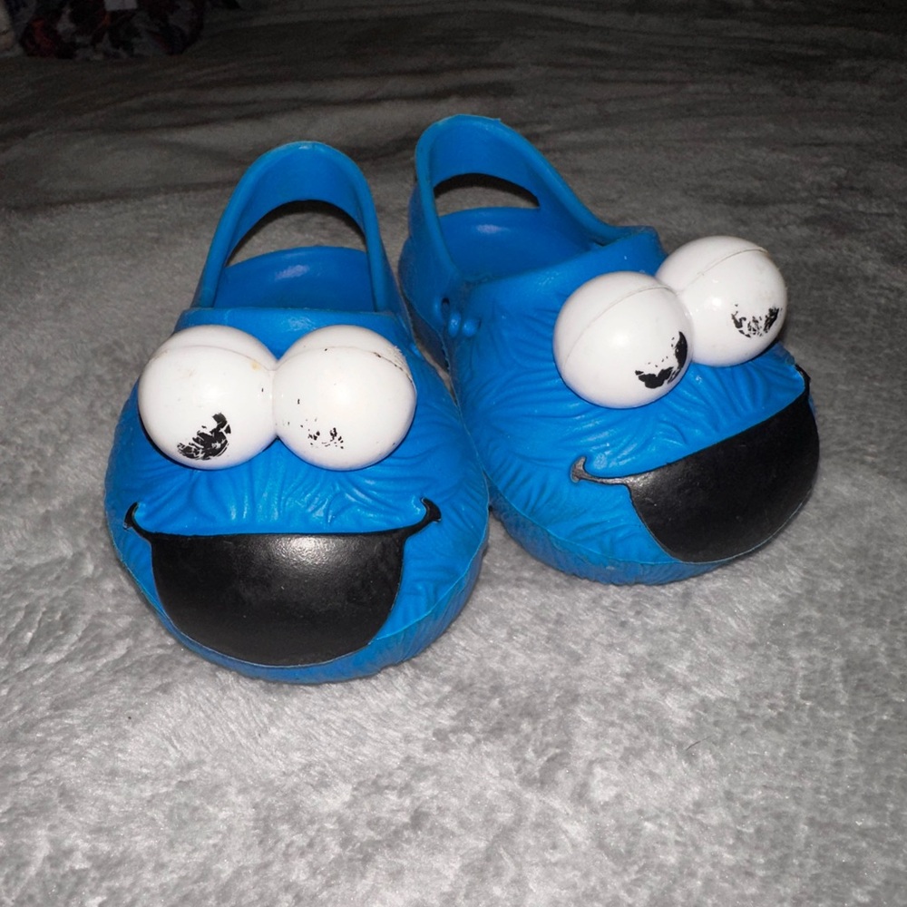 Blue Kids Shoes with Fun Character Design